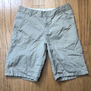 NWOT Boys Khaki Shorts, 14, Cat & Jack, Flat Front, Snap and Adjustable Waist